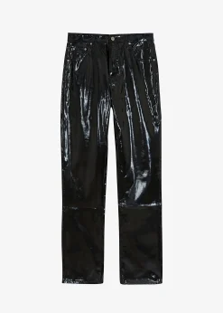 The Frankie Shop Ileen Vinyl Pants Black Online