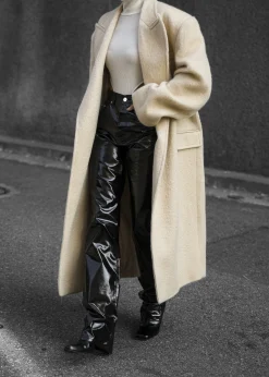 The Frankie Shop Ileen Vinyl Pants Black Online