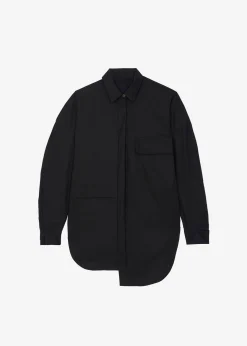 The Frankie Shop Ingrid Balloon Sleeve Shirt Black Discount
