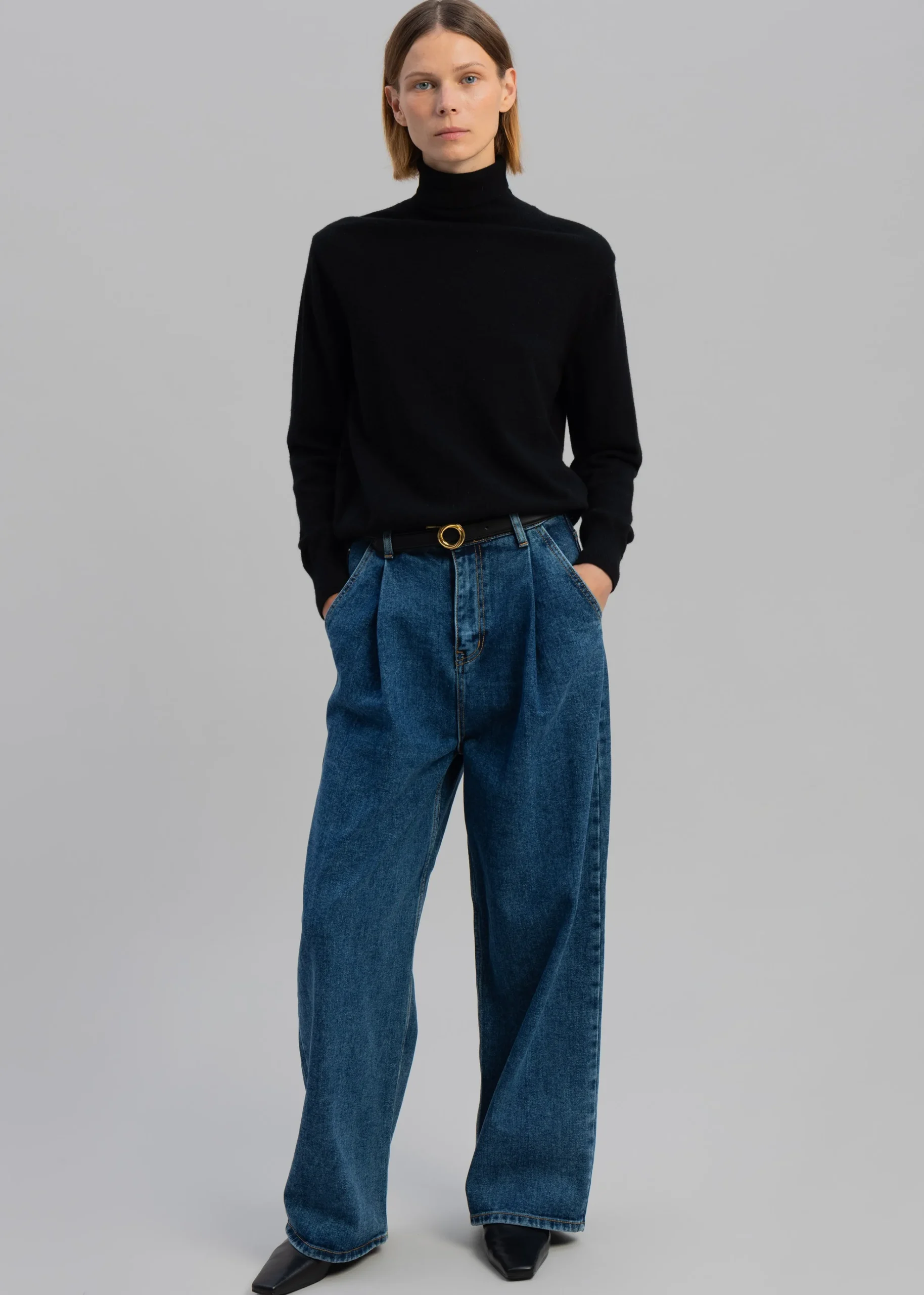 The Frankie Shop Isabella Denim Pants Medium Wash Sale