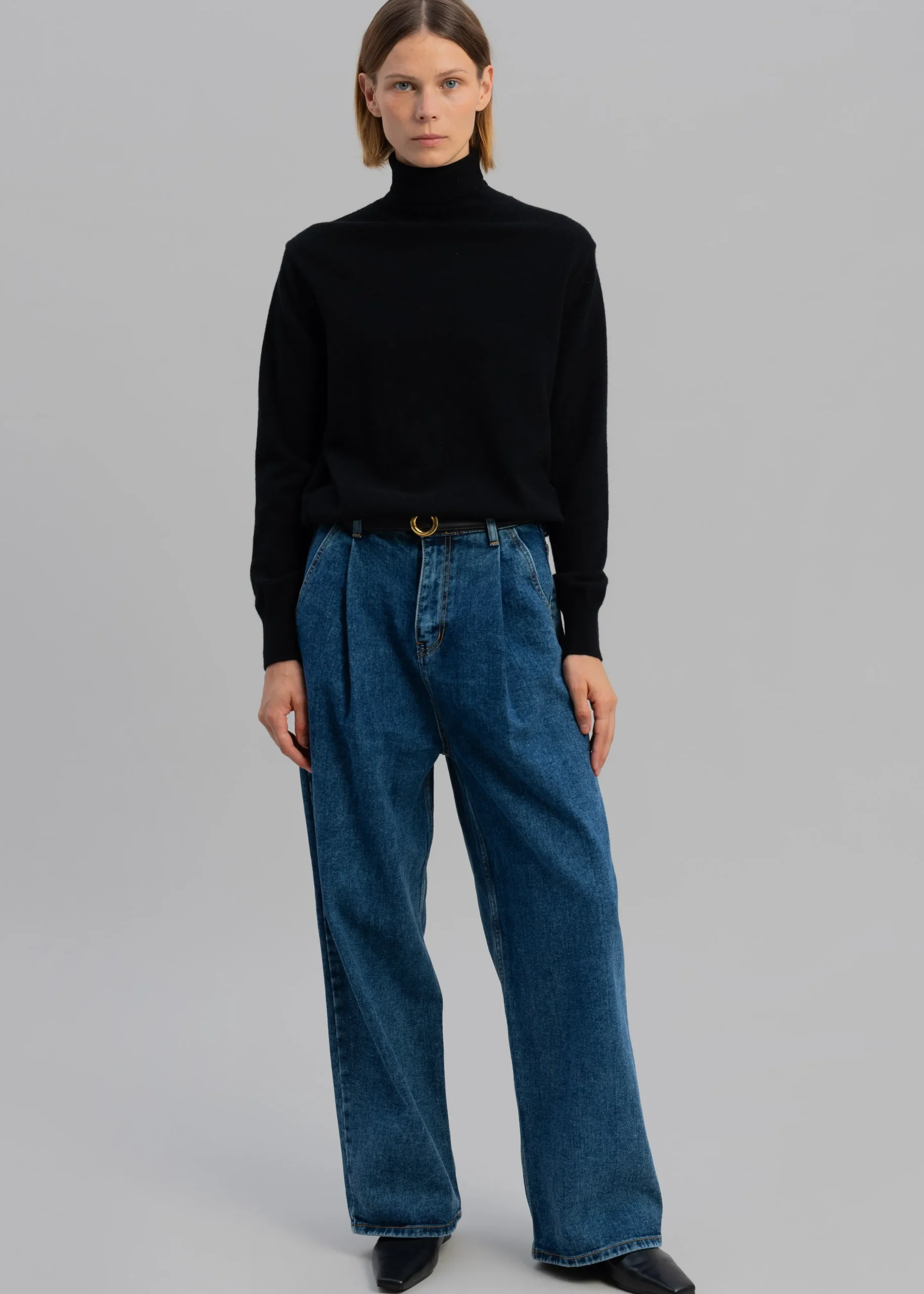 The Frankie Shop Isabella Denim Pants Medium Wash Sale