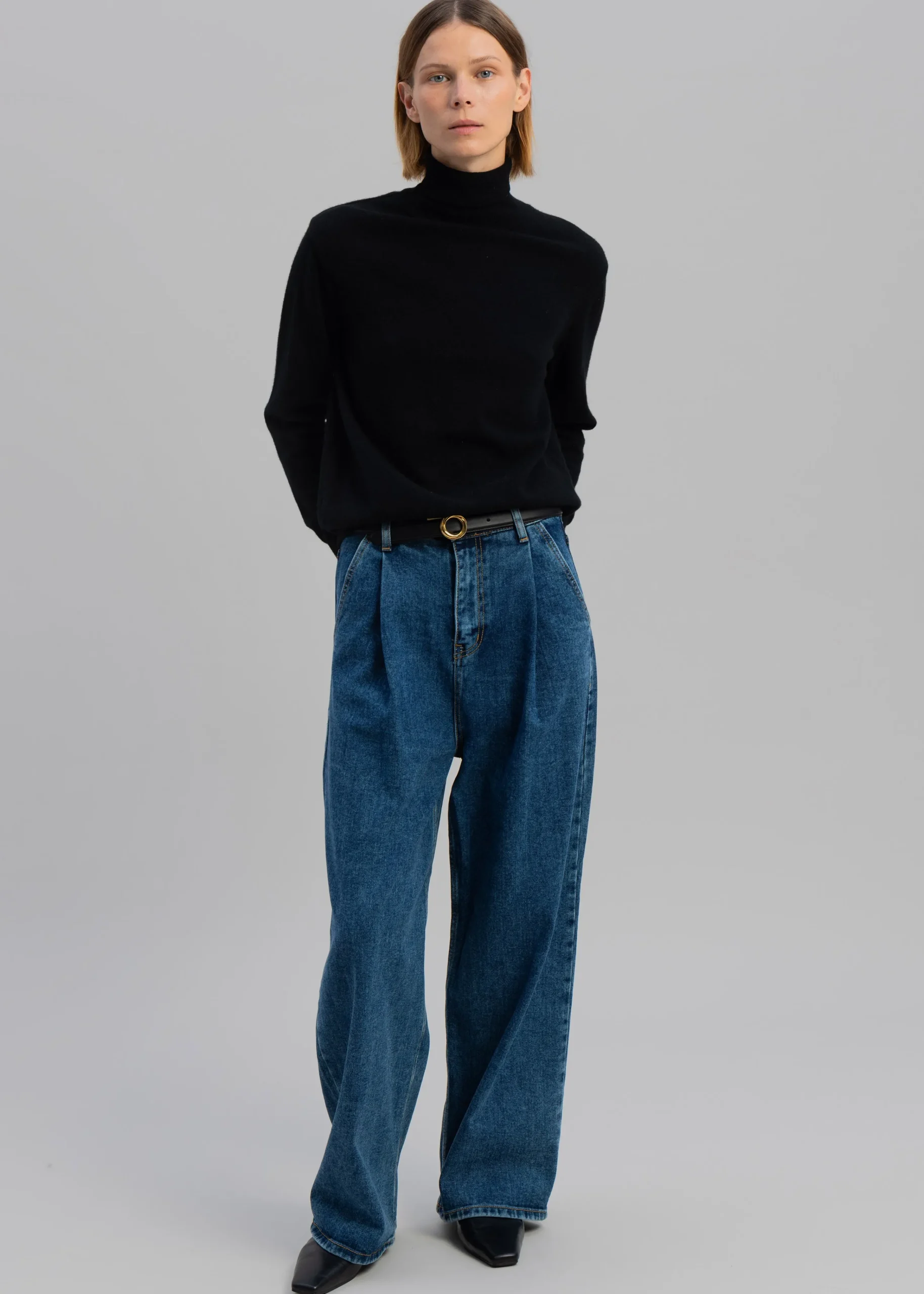 The Frankie Shop Isabella Denim Pants Medium Wash Sale