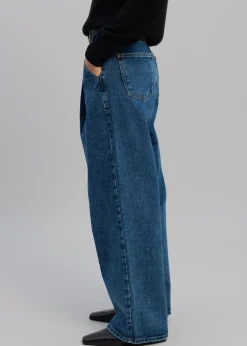 The Frankie Shop Isabella Denim Pants Medium Wash Sale
