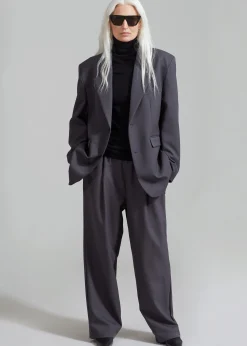The Frankie Shop Janell Pants Dark Grey Hot