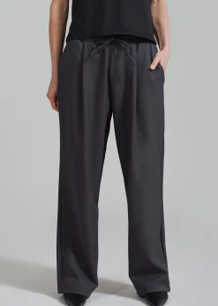 The Frankie Shop Janell Pants Dark Grey Hot