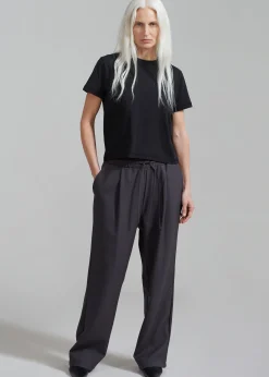 The Frankie Shop Janell Pants Dark Grey Hot