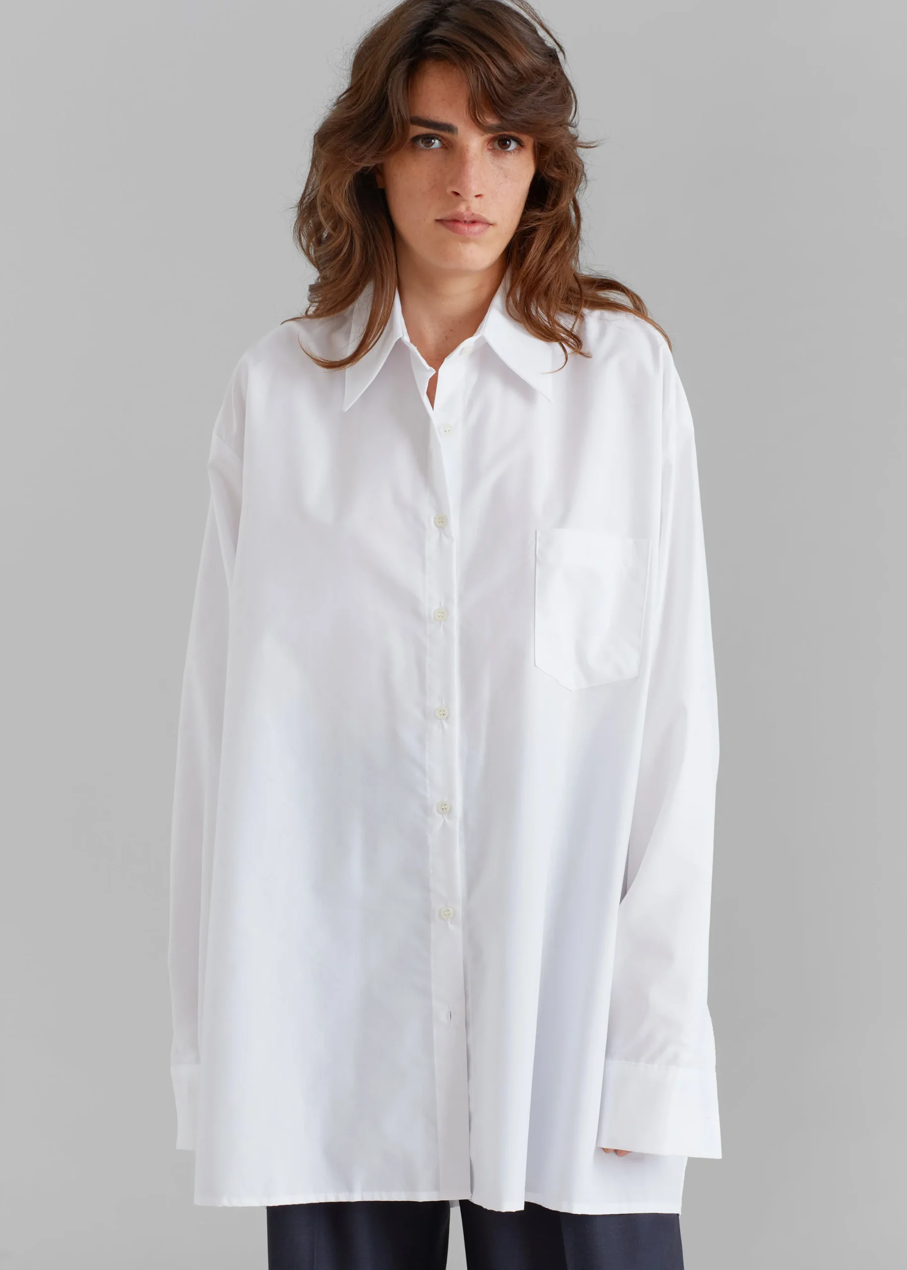 The Frankie Shop Jany Tie-Neck Shirt White Best