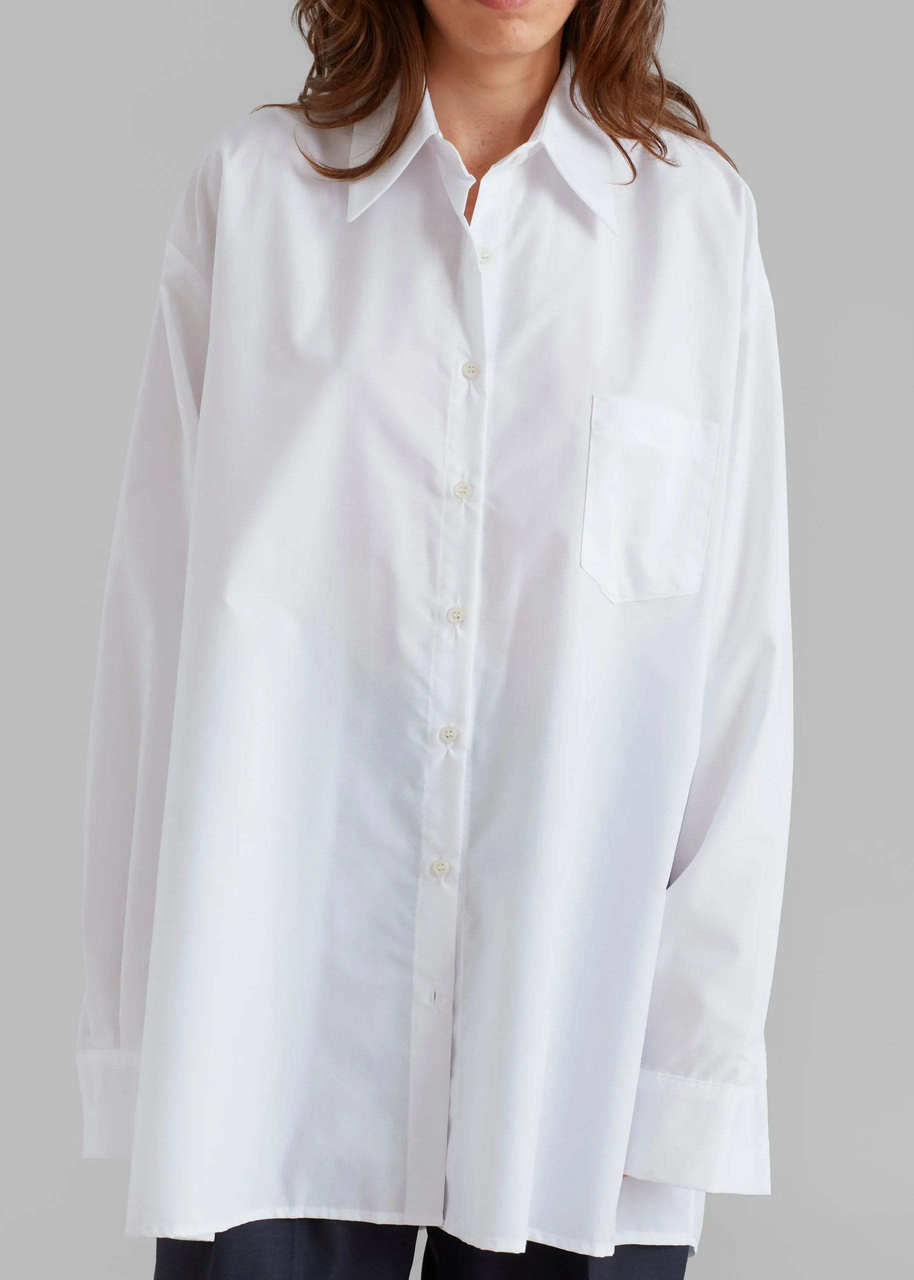 The Frankie Shop Jany Tie-Neck Shirt White Best