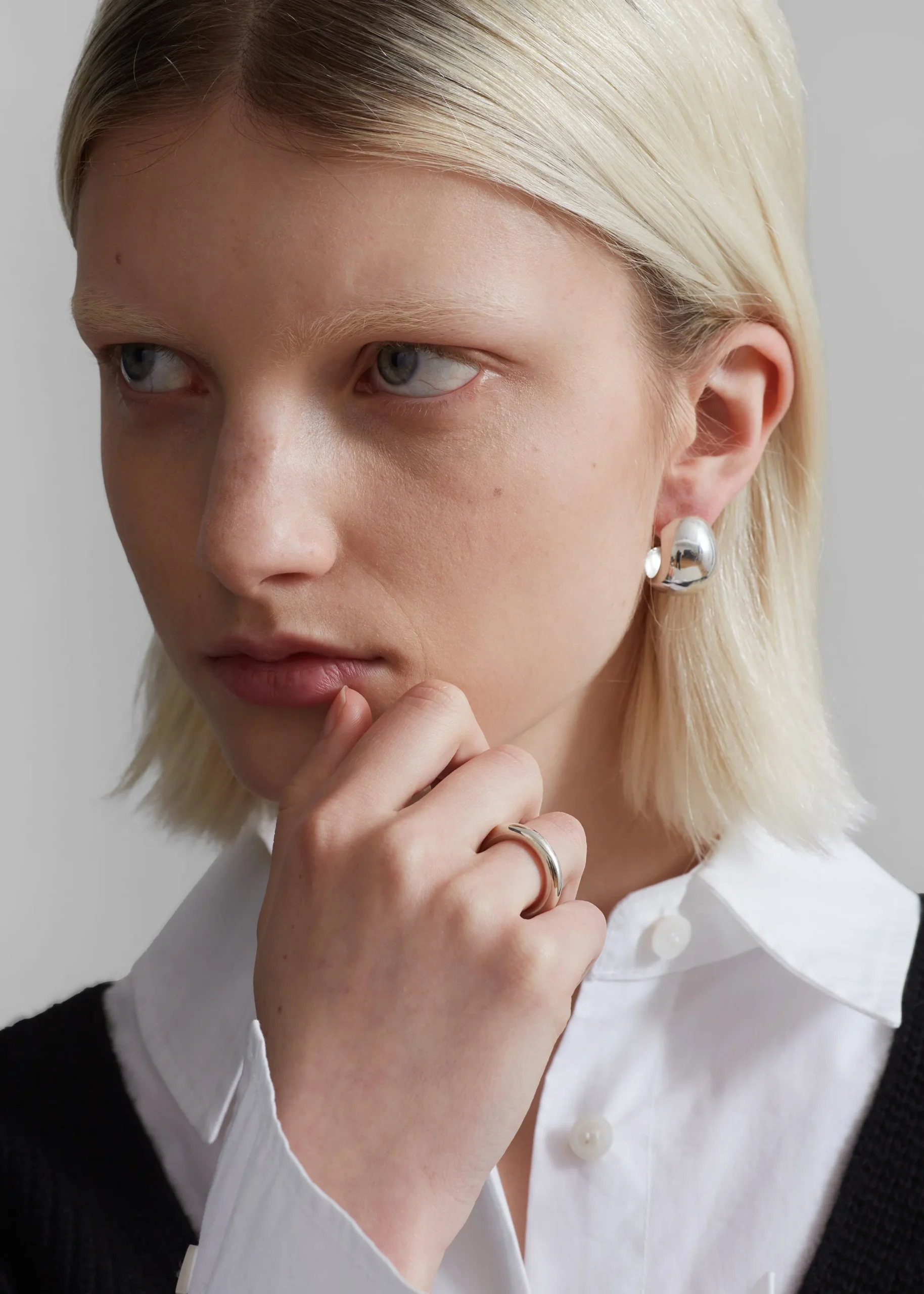 The Frankie Shop Jasmin Sparrow Annora Ring Silver Hot