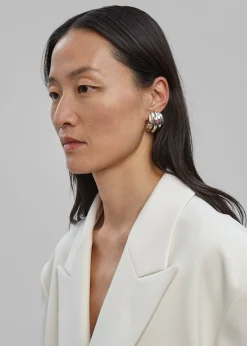 The Frankie Shop Jasmin Sparrow Homard Hoops Silver Best
