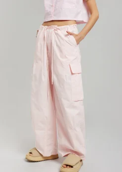 The Frankie Shop Jenna Cargo Joggers Pink Sale