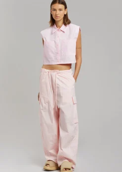 The Frankie Shop Jenna Cargo Joggers Pink Sale