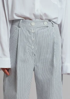 The Frankie Shop Jess Wide Pants White Stripe Sale