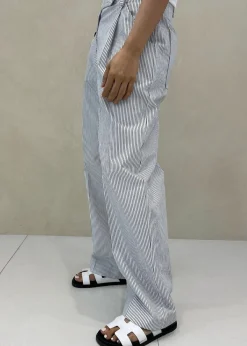 The Frankie Shop Jess Wide Pants White Stripe Sale