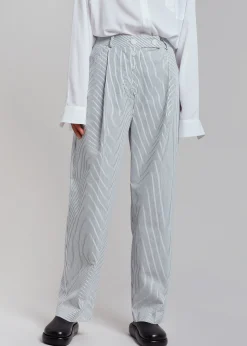 The Frankie Shop Jess Wide Pants White Stripe Sale