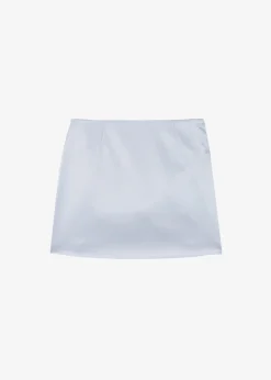 The Frankie Shop Jinan Silky Mini Skirt Silver New