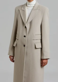 The Frankie Shop Jodie Double Pocket Coat Beige Online