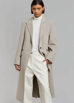 The Frankie Shop Jodie Double Pocket Coat Beige Online