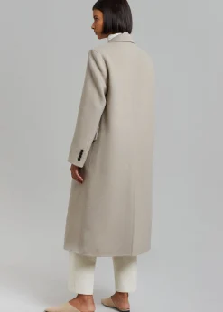 The Frankie Shop Jodie Double Pocket Coat Beige Online