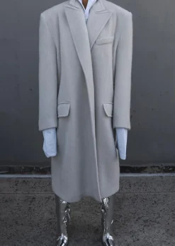 The Frankie Shop John Oversized Coat Birch Best