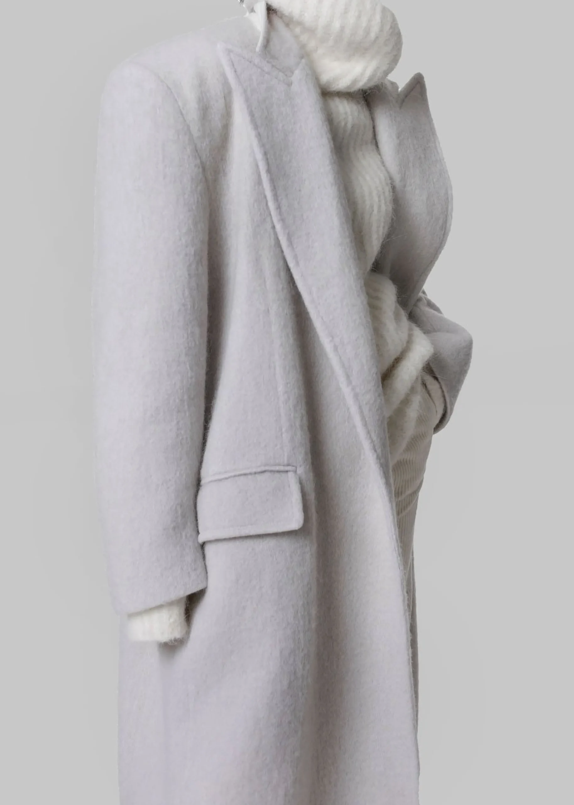 The Frankie Shop John Oversized Coat Birch Best