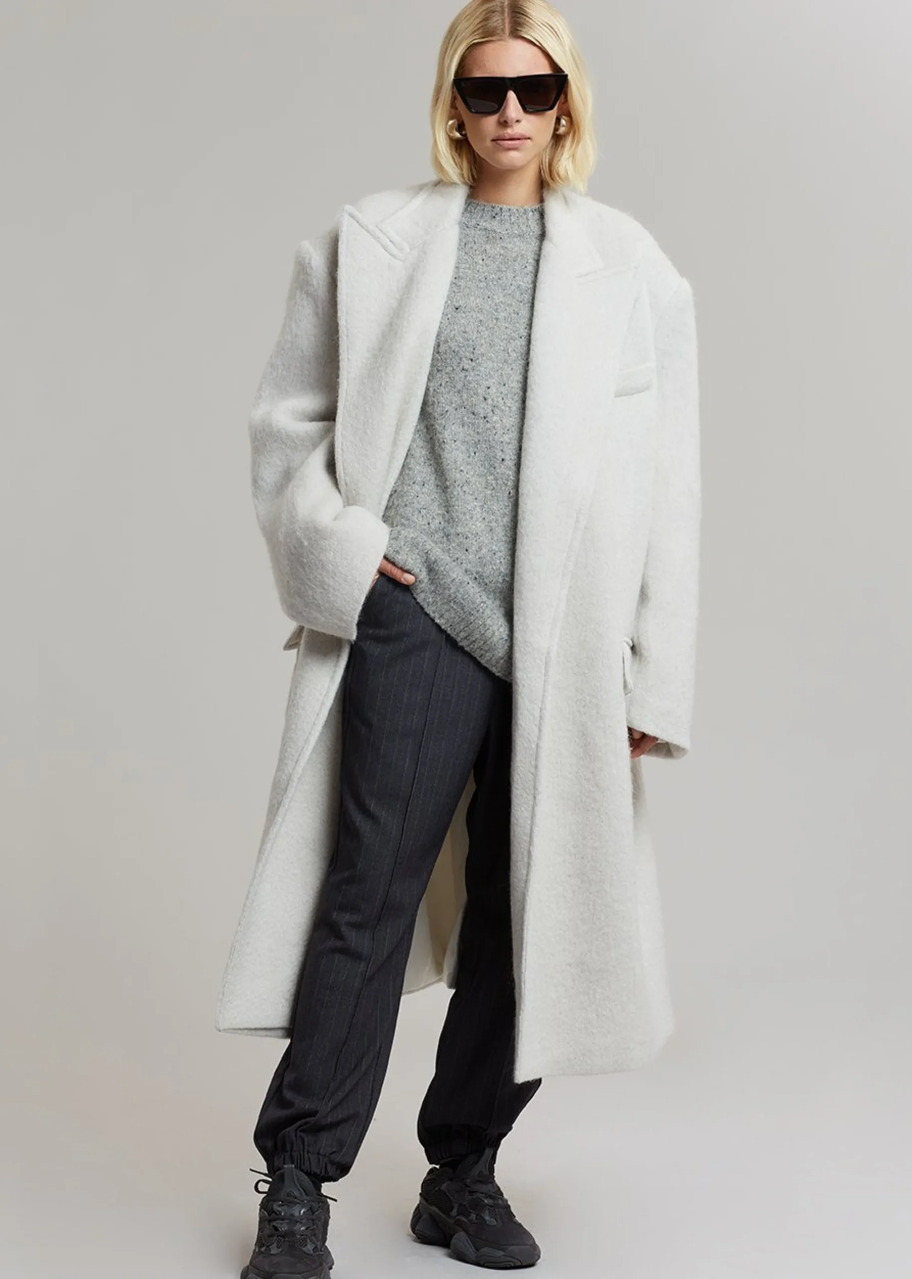 The Frankie Shop John Oversized Coat Birch Best