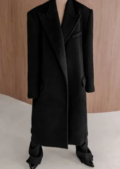 The Frankie Shop John Oversized Coat Black Best