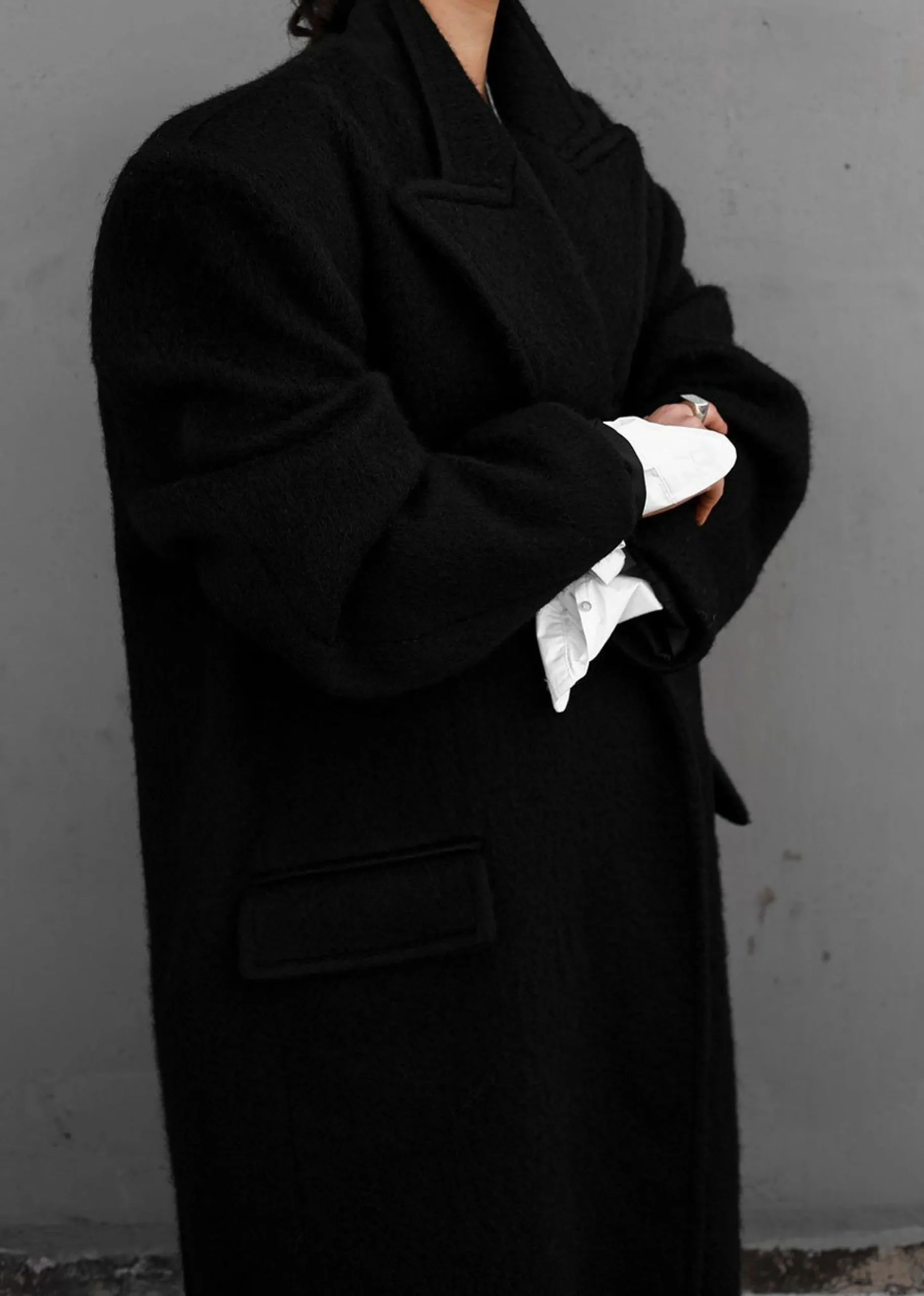 The Frankie Shop John Oversized Coat Black Best