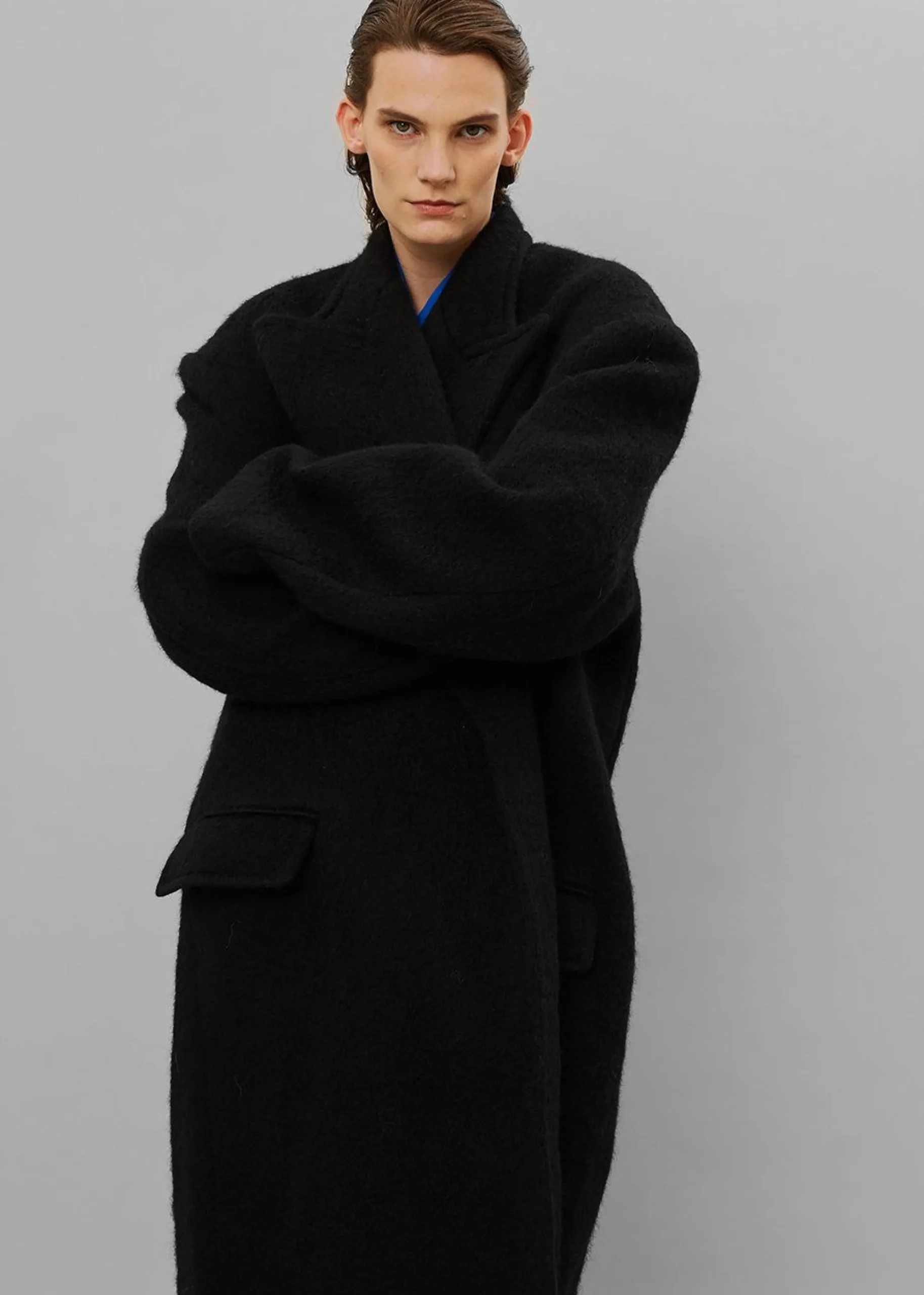The Frankie Shop John Oversized Coat Black Best
