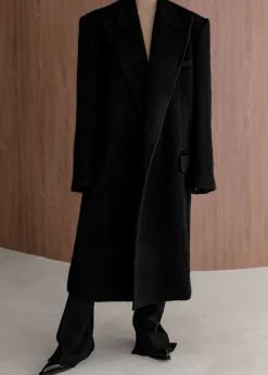 The Frankie Shop John Oversized Coat Black Best