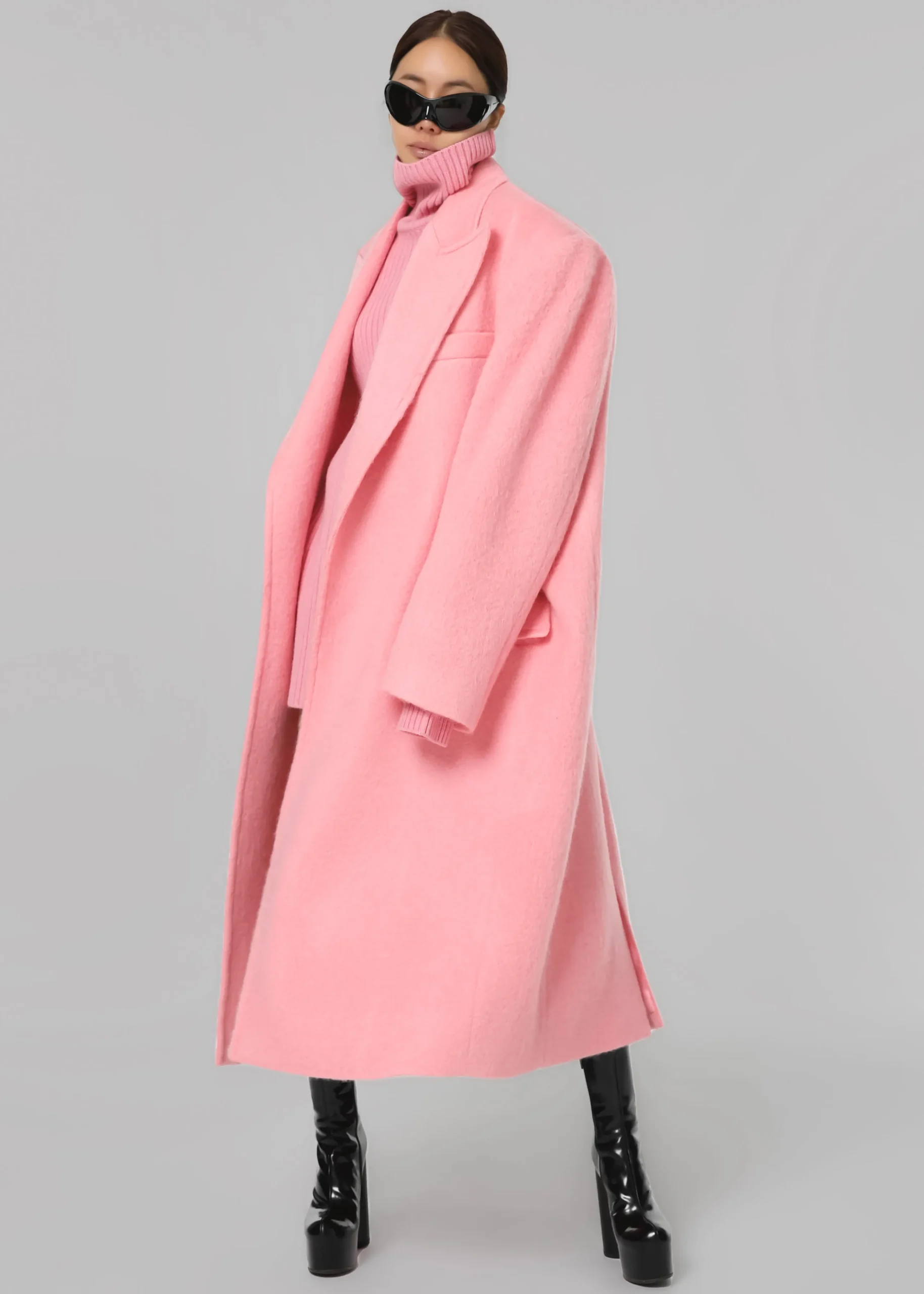 The Frankie Shop John Oversized Coat Pink Clearance