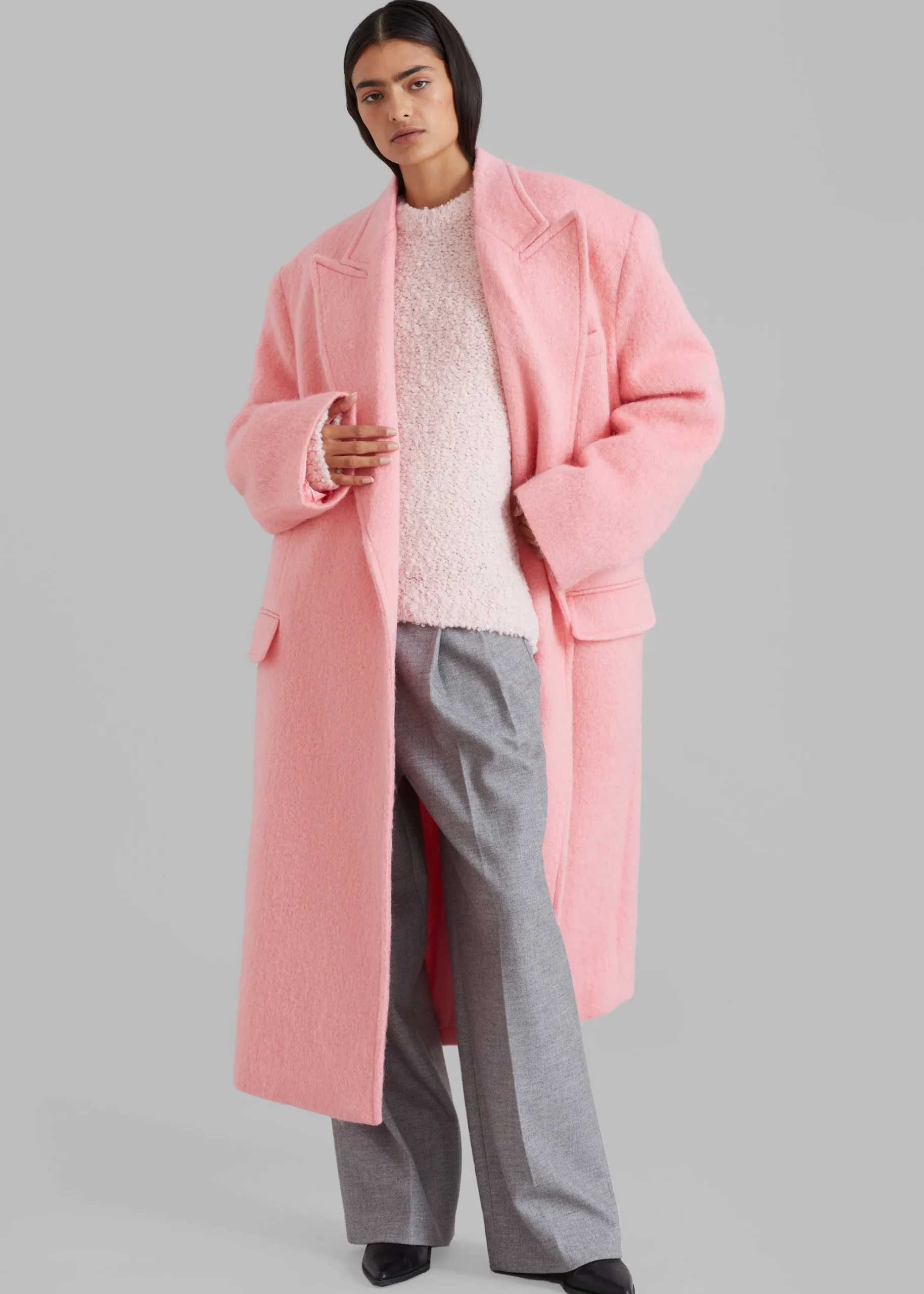 The Frankie Shop John Oversized Coat Pink Clearance