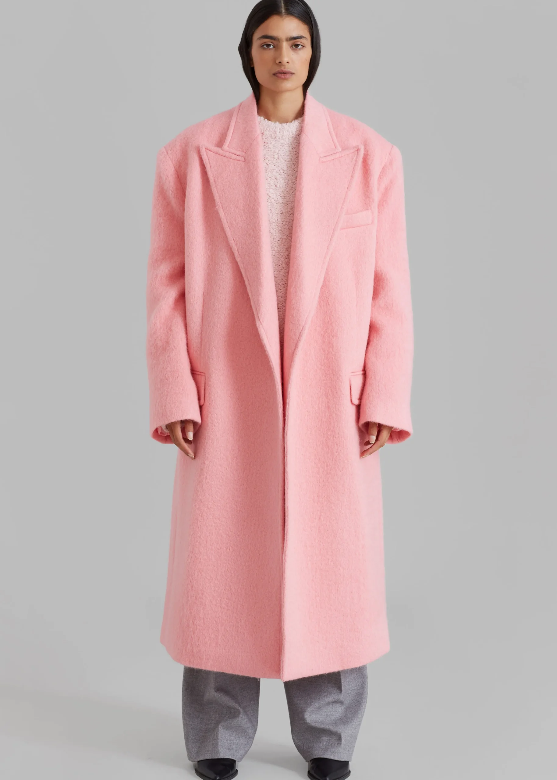 The Frankie Shop John Oversized Coat Pink Clearance