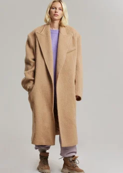 The Frankie Shop John Oversized Coat Camel Clearance