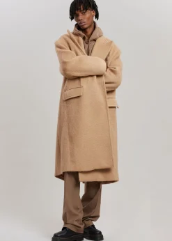 The Frankie Shop John Oversized Coat Camel Clearance