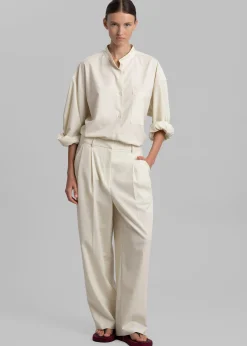 The Frankie Shop Jour Shirt Cream Sale