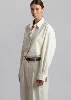 The Frankie Shop Jour Shirt Cream Sale