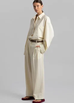 The Frankie Shop Jour Shirt Cream Sale