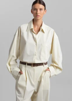 The Frankie Shop Jour Shirt Cream Sale