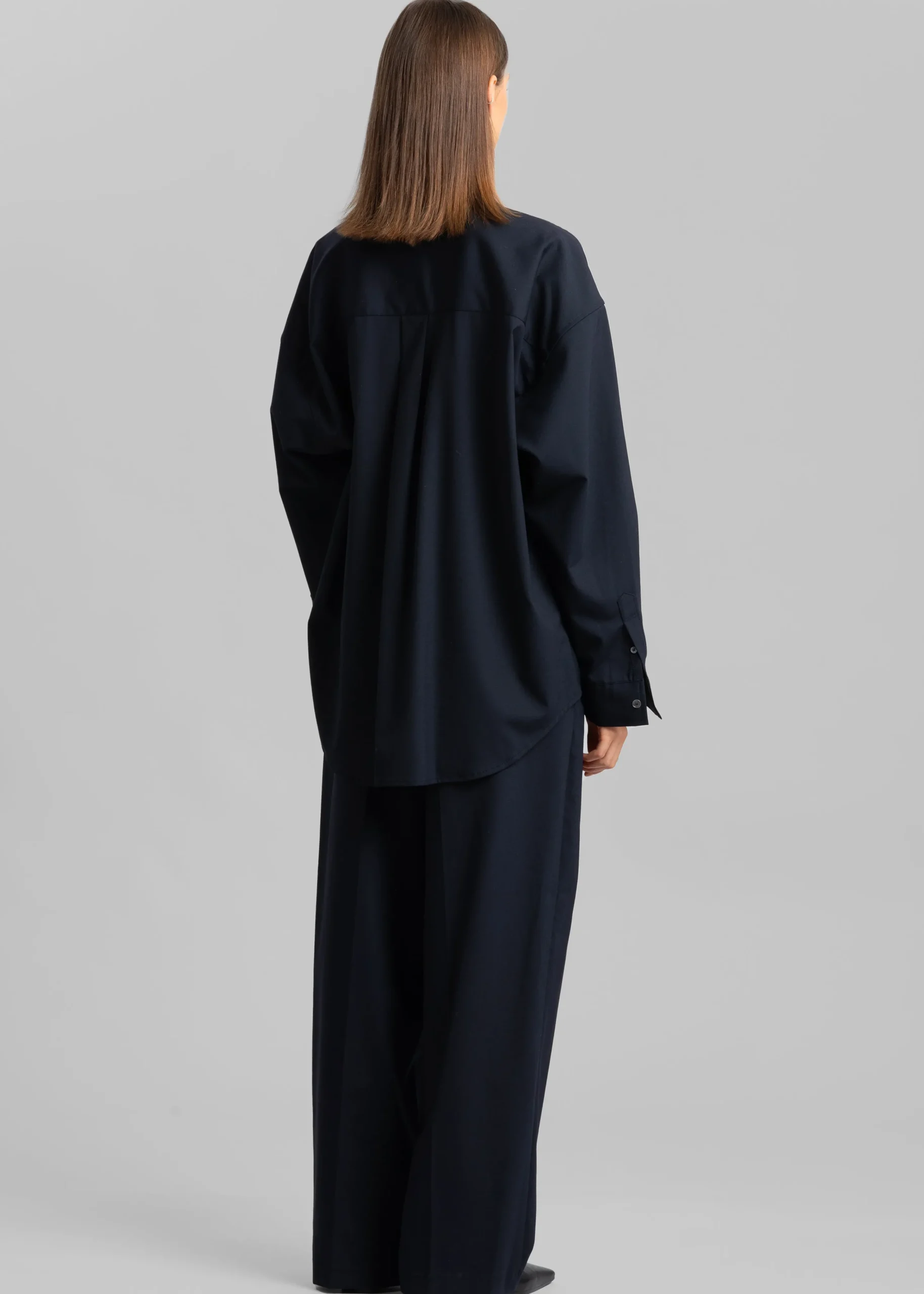 The Frankie Shop Jour Shirt Deep Navy Outlet