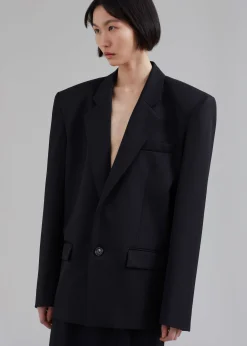 The Frankie Shop Jun Blazer Black Online