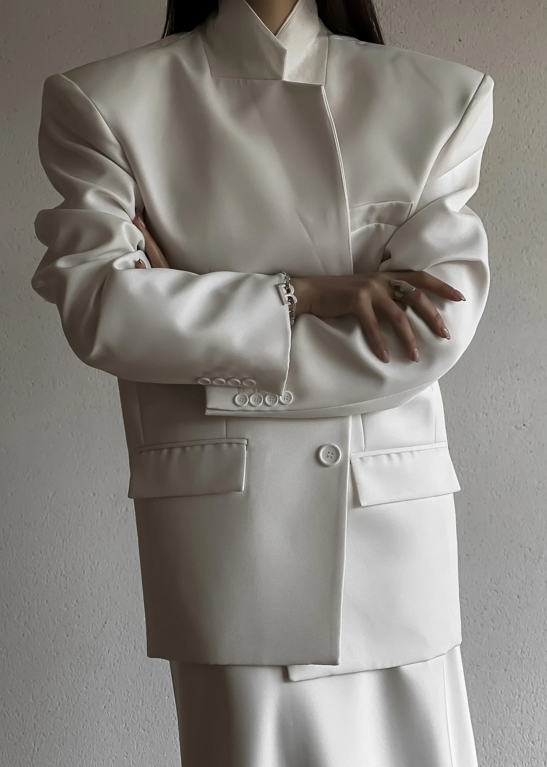 The Frankie Shop Jun Blazer White Sale