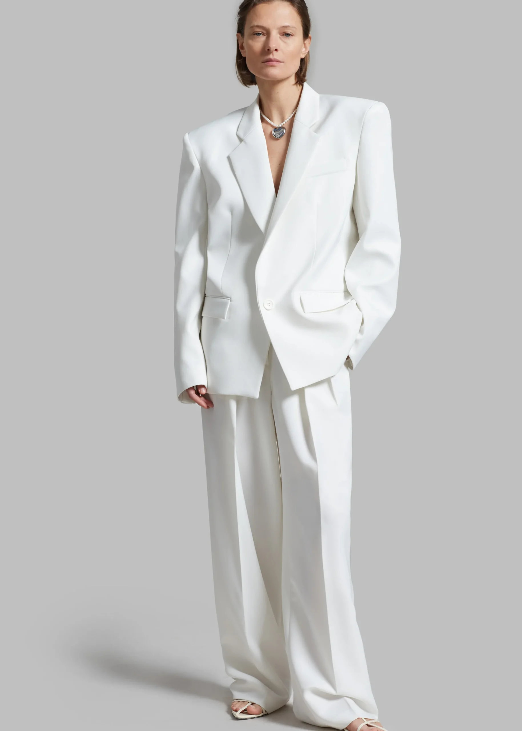 The Frankie Shop Jun Blazer White Sale