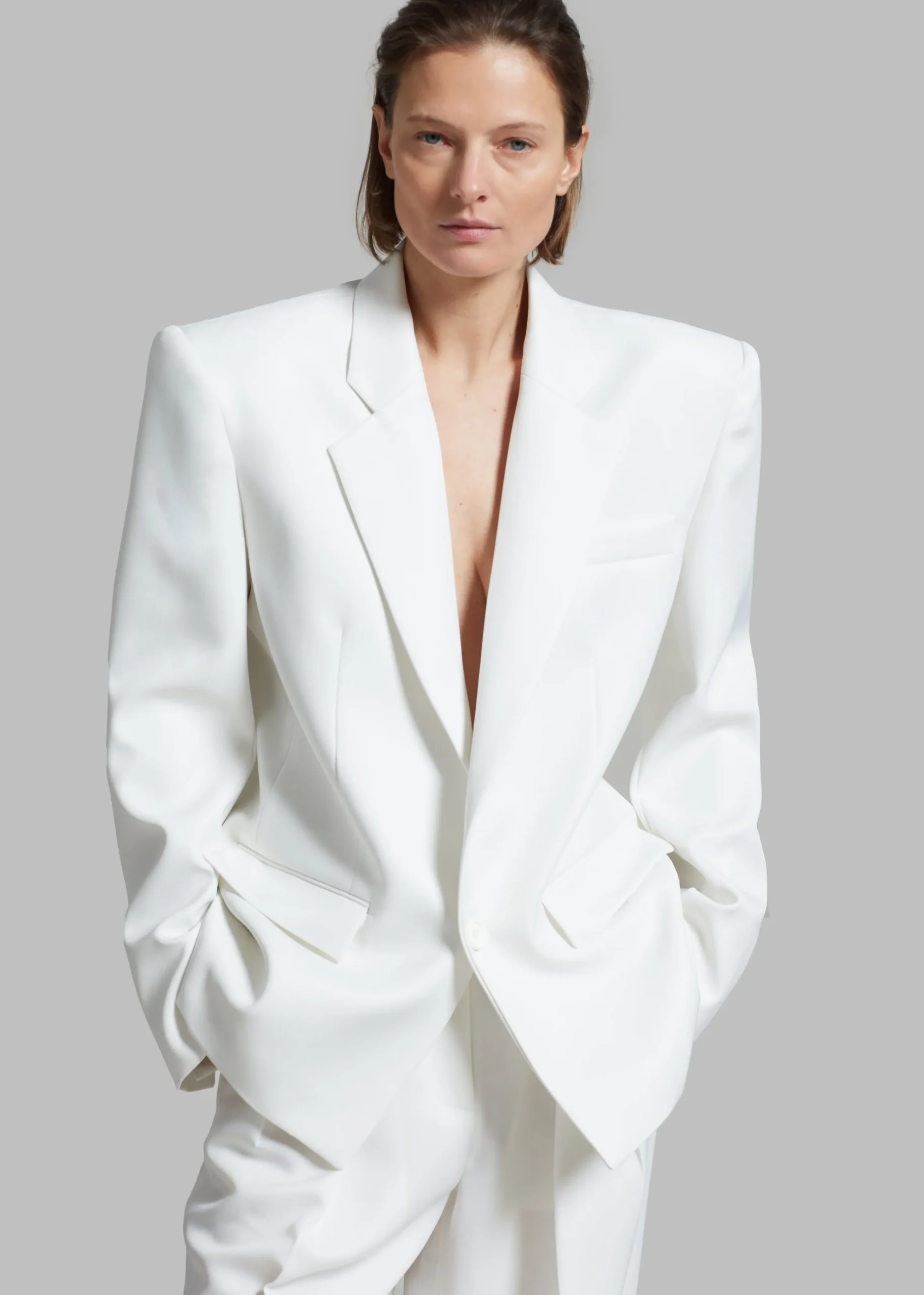 The Frankie Shop Jun Blazer White Sale