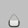 The Frankie Shop Jw Anderson Micro Bumper-7 Leather Pouch White/Black Clearance