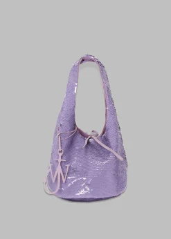 The Frankie Shop Jw Anderson Mini Sequin Shopper Top Handle Bag Lilac Sale