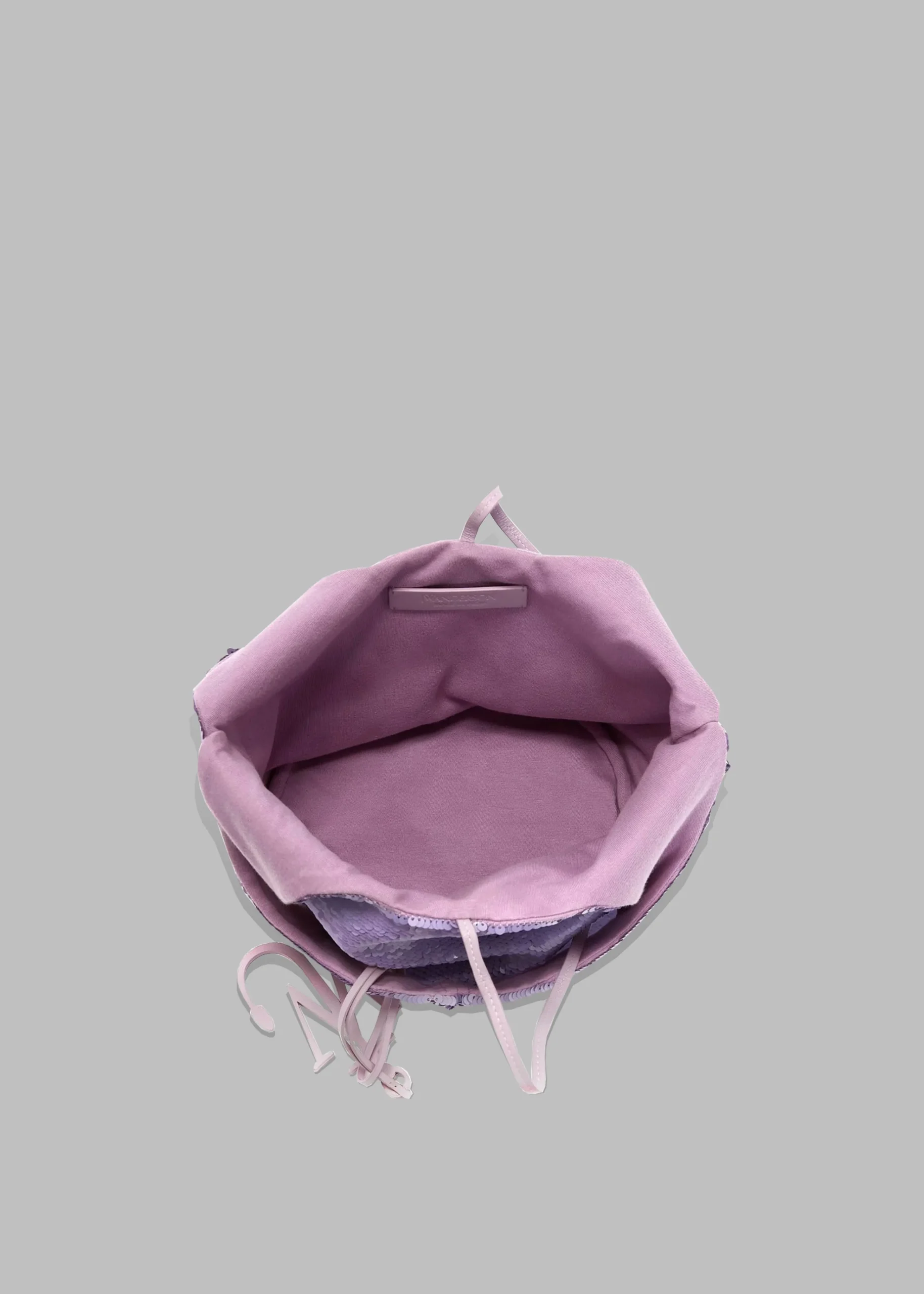 The Frankie Shop Jw Anderson Mini Sequin Shopper Top Handle Bag Lilac Sale