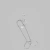 The Frankie Shop Jw Anderson Penis Outline Keyring Silver Clearance