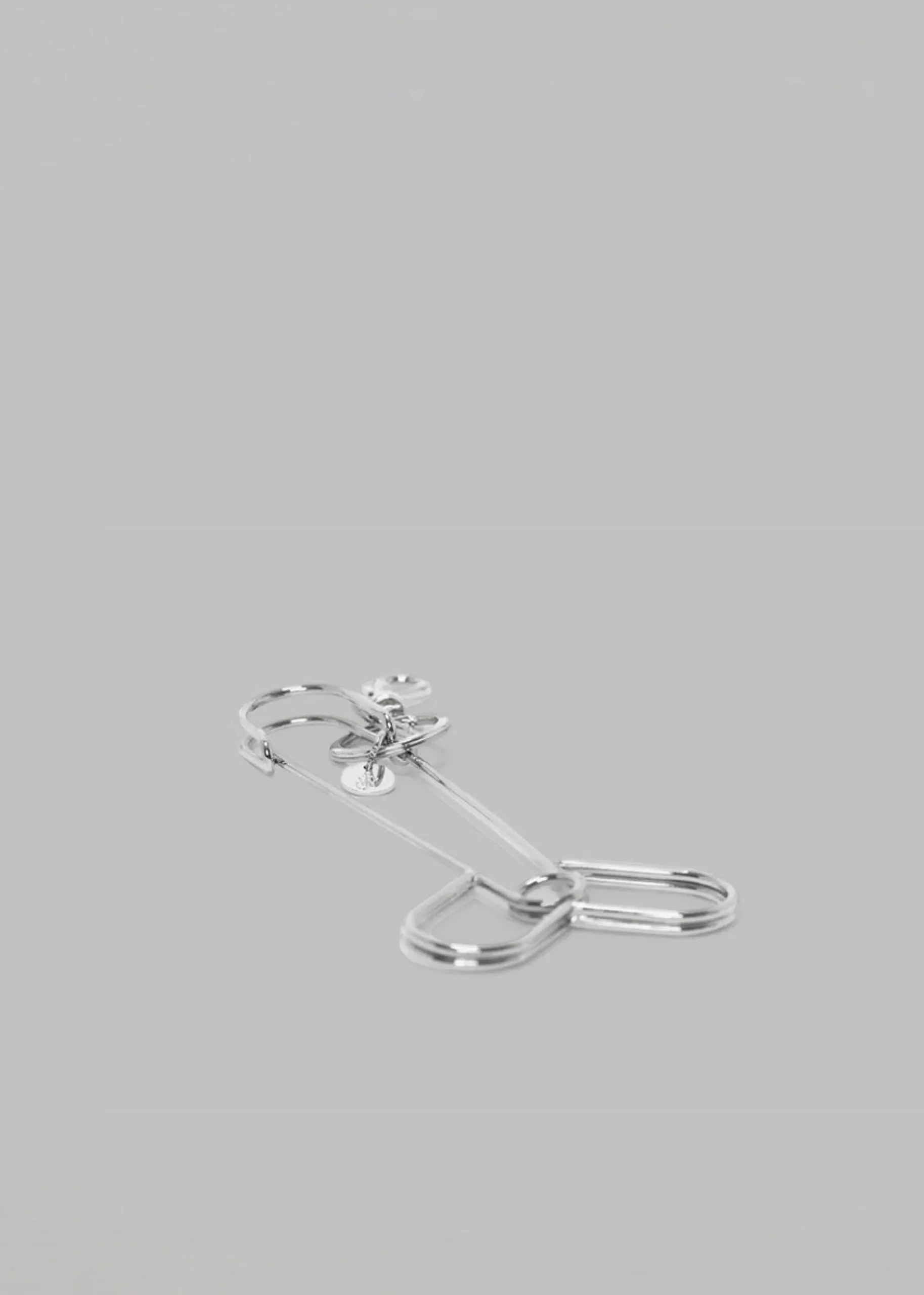 The Frankie Shop Jw Anderson Penis Outline Keyring Silver Clearance