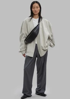 The Frankie Shop Kanna V-Neck Jacket Pale Khaki Clearance